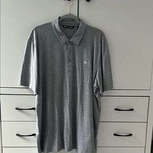 Travis Matthew Men's Gray Polo Golf Shirt